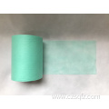 Green flat non-woven fabric